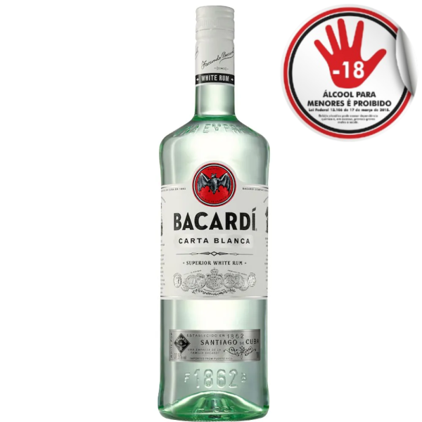 RUM BACARDI CARTA BRANCA 980ML