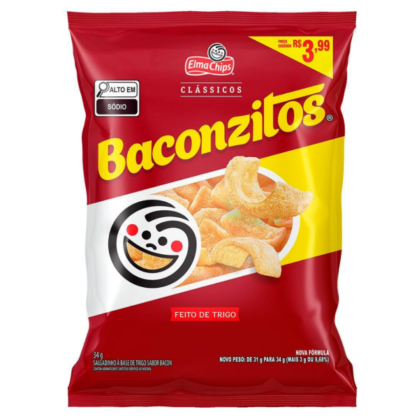 SALGADINHO BACONZITOS  34G