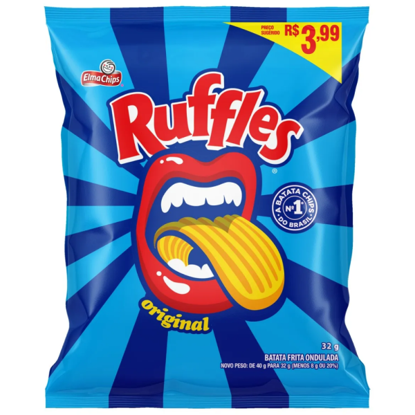 SALGADINHO RUFFLES  32G