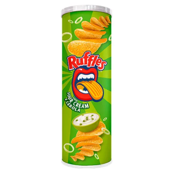 SALGADINHO RUFFLES TUBO S.CREAM 100G