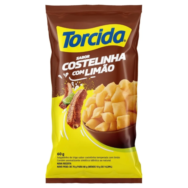 SALGADINHO TORCIDA COSTELINHA COM LIMĂO 60G