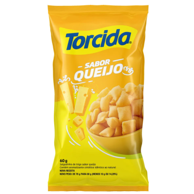 SALGADINHO TORCIDA QUEIJO 60G - DG Distribuidora