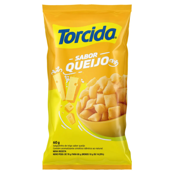 SALGADINHO TORCIDA QUEIJO 60G