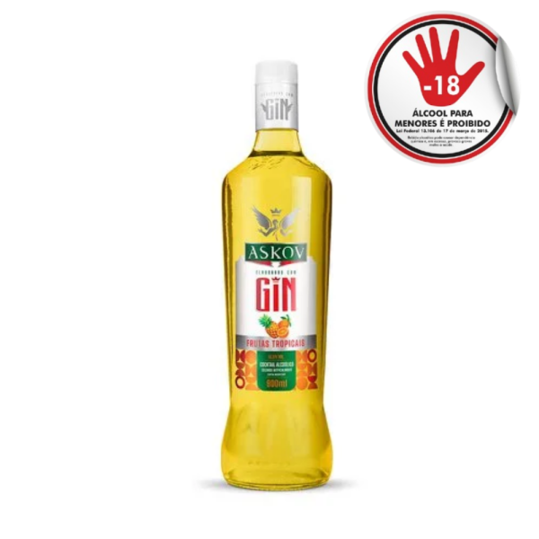 ASKOV GIN  FRUTAS TROPICAIS 900ML