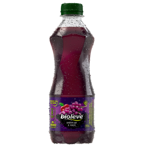 SUCO BIOLEVE UVA/MACA 390ML C/12