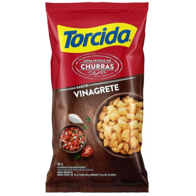 SALGADINHO TORCIDA VINAGRETE 60G - DG Distribuidora