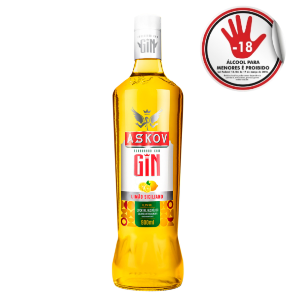 ASKOV GIN LIMĂO SICILIANO 900ML