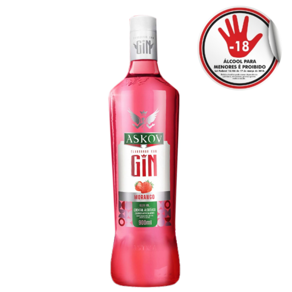 ASKOV GIN MORANGO 900ML