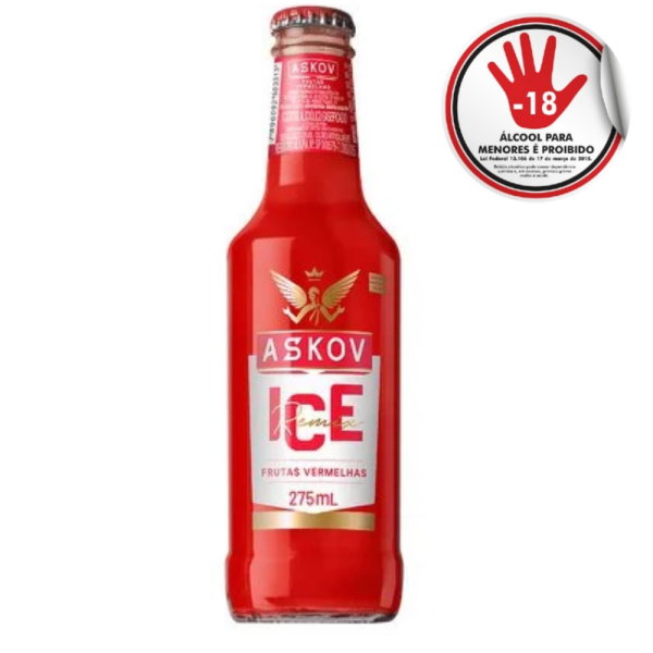 ASKOV ICE  FRUTAS VERMELHAS   275ML C/6