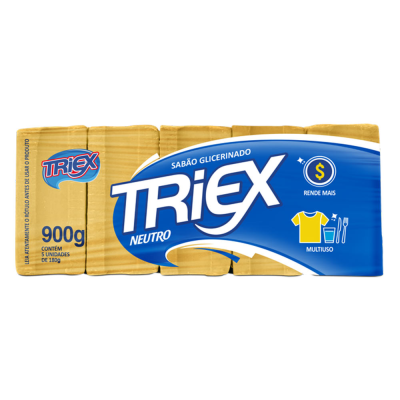 TRIEX SABAO EM BARRAS NEUTRO 900G - DG Distribuidora
