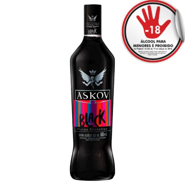 VODKA ASKOV BLACK  900ML