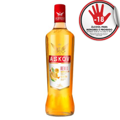 VODKA ASKOV MARACUJA  900ML - DG Distribuidora