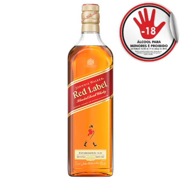 WHISKY  JOHNNIE WALKER RED LABEL 1L
