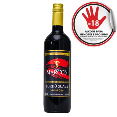 VINHO MARCON BORDO SUAVE 750ML - DG Distribuidora