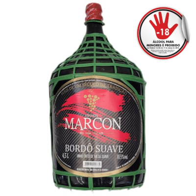 VINHO MARCON BORDO SUAVE 4,5LT - DG Distribuidora