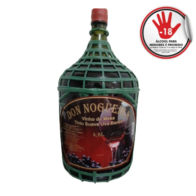 VINHO DON NOGUEIRA GARRAFAO TINTO SUAVE 4,6L - DG Distrib...