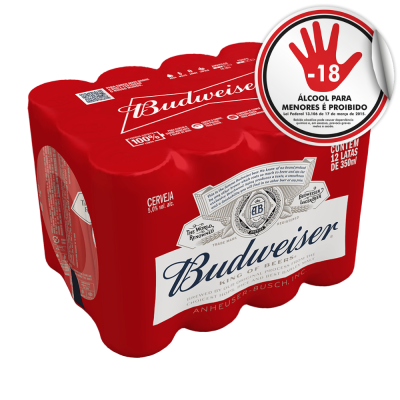 CERVEJA BUDWEISER 350ML CX C/ 12 - DG Distribuidora