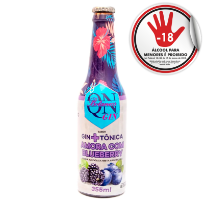 DRY GIN TONICA QN AMORA E BLUEBERRY 12X355ML