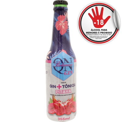 DRY GIN TONICA QN PITAYA 12X355ML