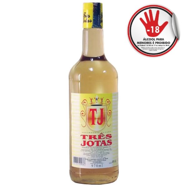 CACHACA TRES JOTAS 970ML