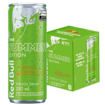 ENERGETICO RED BULL  MARACUJA E MELAO 250ML CX C/4