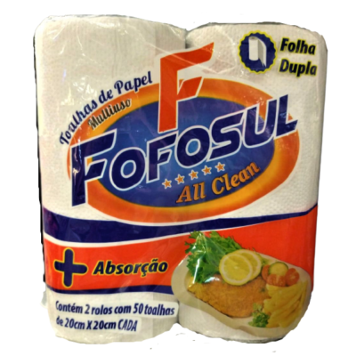 PAPEL TOALHA FOFOSUL  50FL 2 UN BRANCA - DG Distribuidora