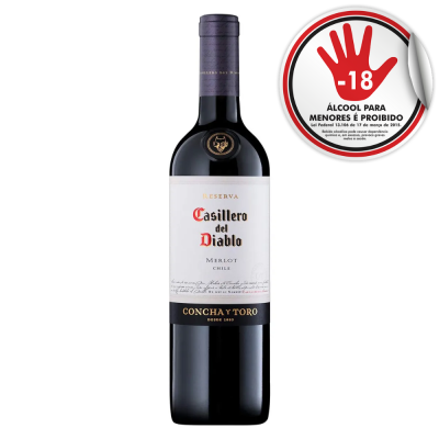 VINHO CASILLERO D.D MERLOT 750ML