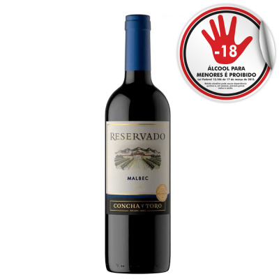 VINHO RESERVADO MALBEC 750ML
