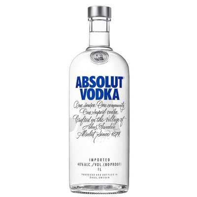 VODKA ABSOLUT GARRAFA 1000 ML - DG Distribuidora