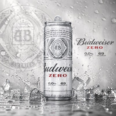 CERVEJA BUDWEISER ZERO   350ML CX C/ 8