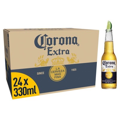 CERVEJA CORONA EXTRA  LN 330ML CX C/ 24 - DG Distribuidora