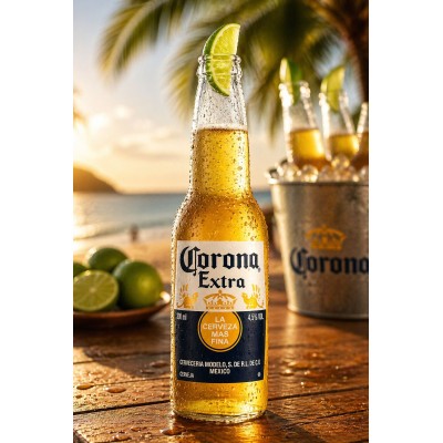 CERVEJA CORONA EXTRA  LN 330ML CX C/ 24 - DG Distribuidora