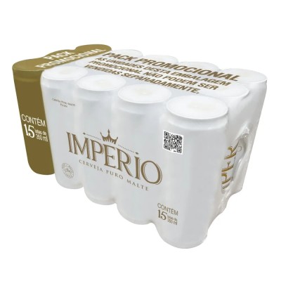 CERVEJA IMPERIO PILSEN 350 ML C/15 - DG Distribuidora