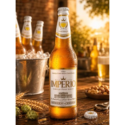 CERVEJA IMPERIO PILSEN 600 ML CX 24 - DG Distribuidora