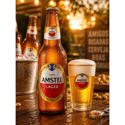 CERVEJA AMSTEL 600ML CX24 - DG Distribuidora