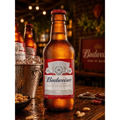 CERVEJA BUDWEISER 300ML RETOR  CX24 - DG Distribuidora